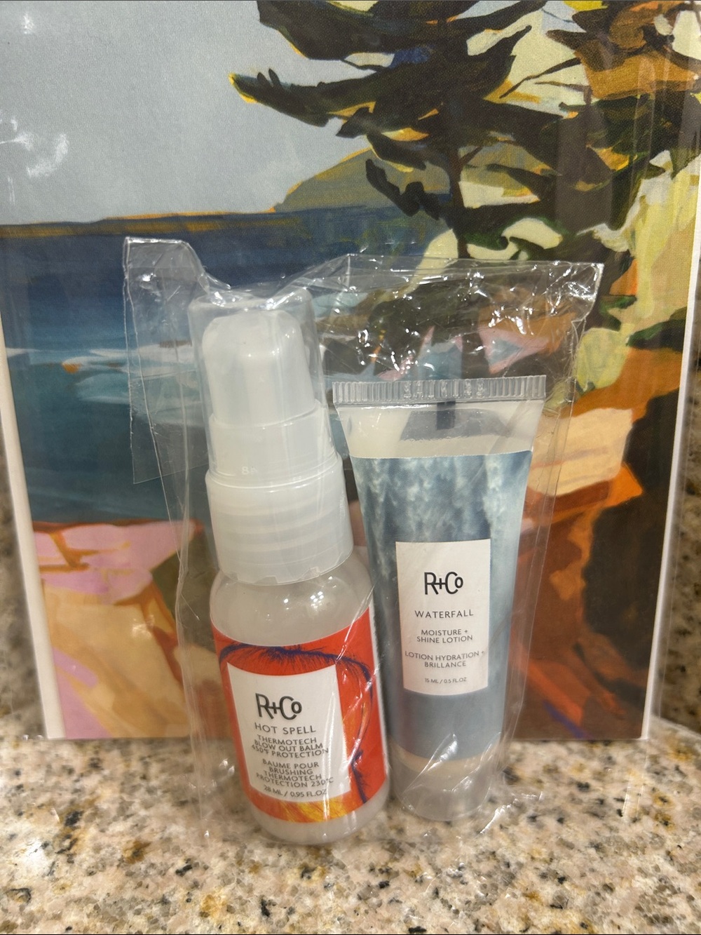 R+Co🎀1-Mini Hot Spell Thermotech Blow Out Balm 1-Mini Waterfall Moisture+Lotion
